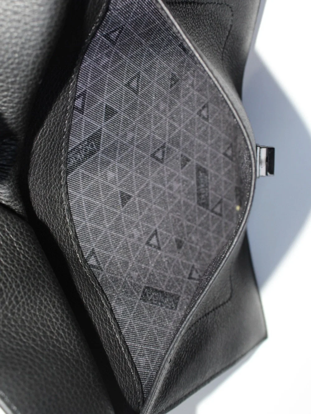 Botkier NY - Brand New Black Pebbled Leather Valentina Flap Clutch / Wristlet
